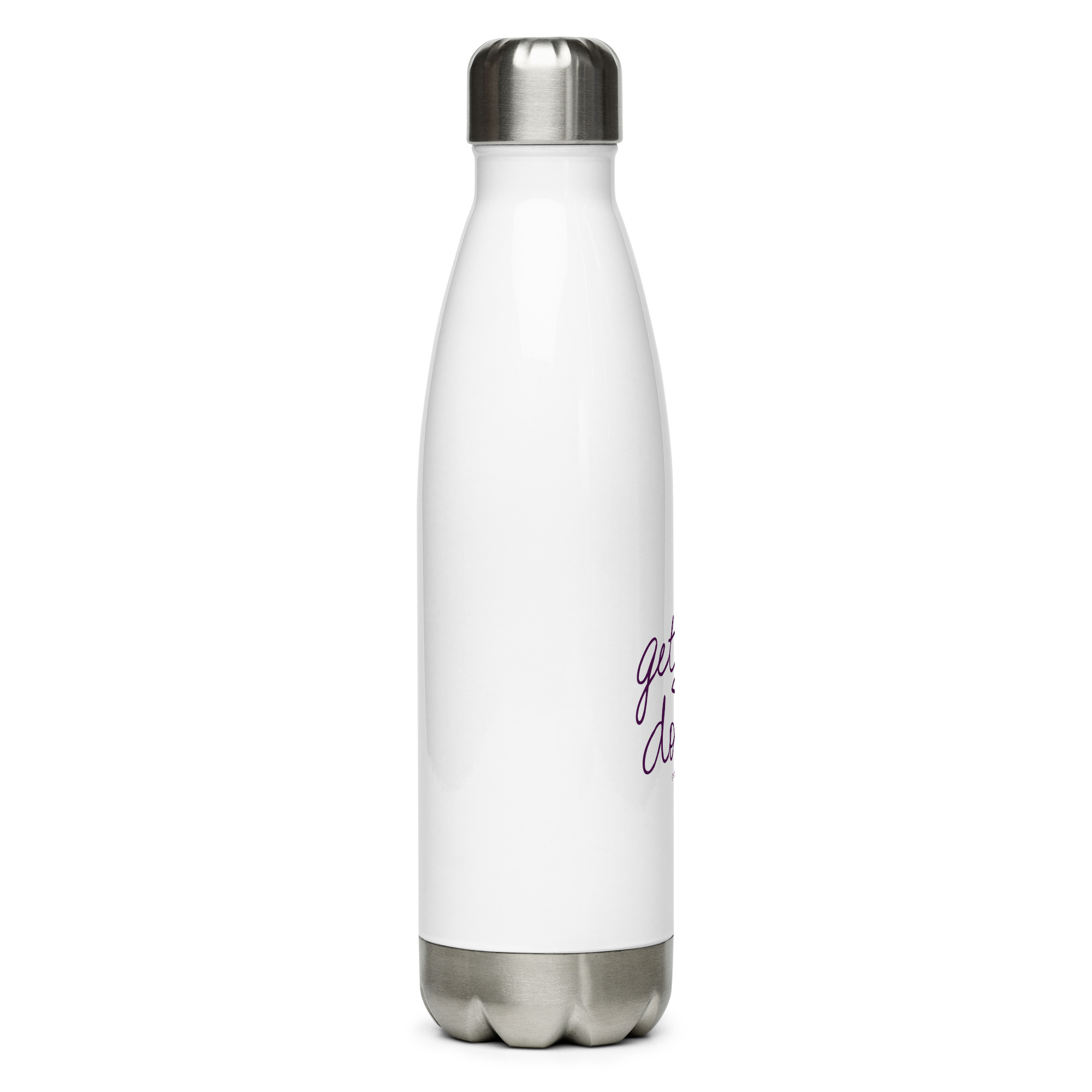 Get Stuff Done Stainless Steel Water Bottle