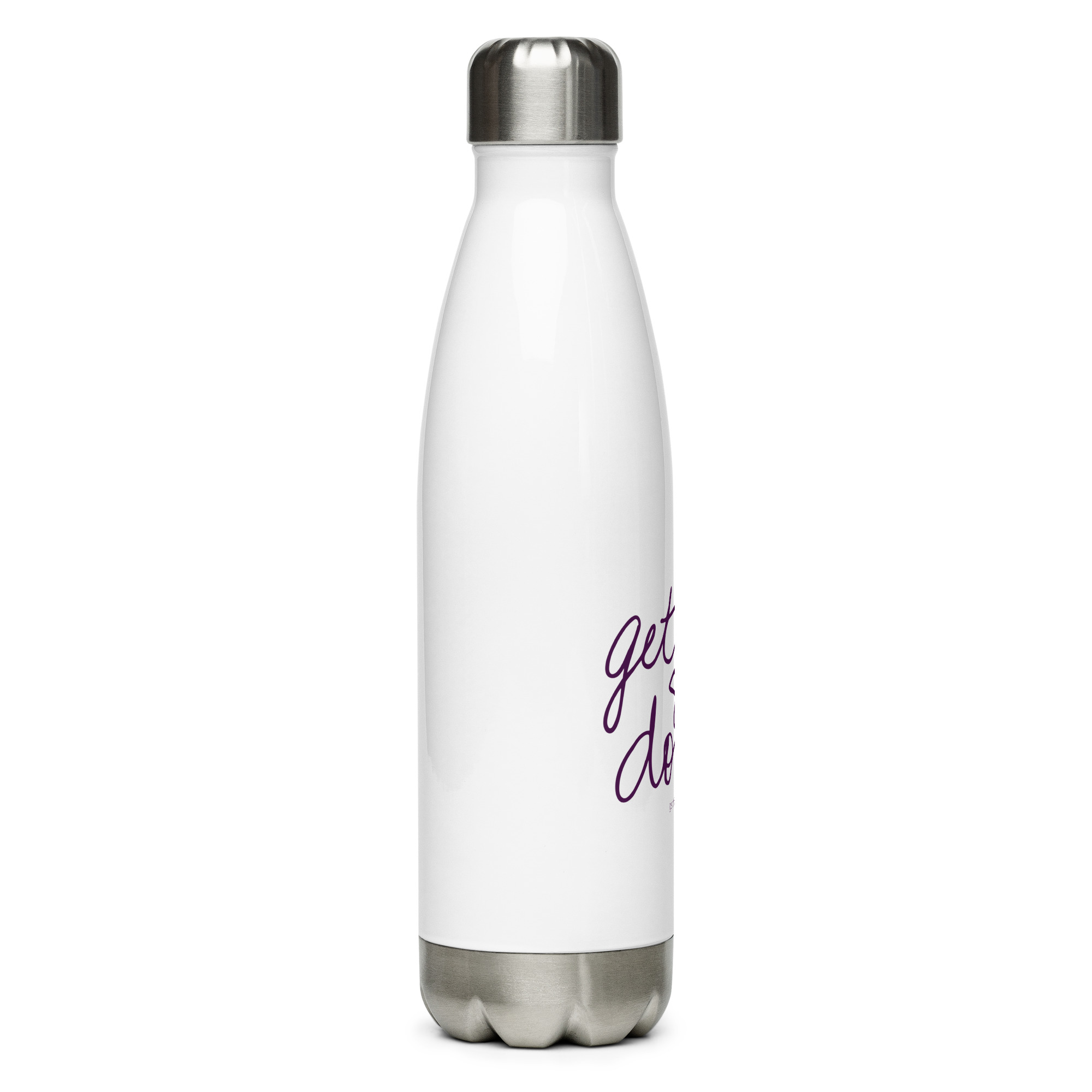 Get Stuff Done Stainless Steel Water Bottle